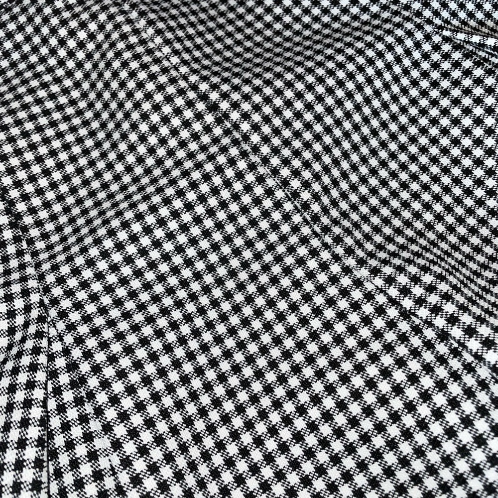 Brand~ NASTY GAL, Size~ US: 6, UK: 10, and Eur: 38, Pattern~ B/W gingham